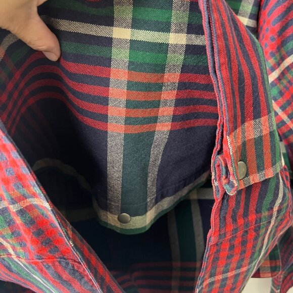 Polo Ralph Lauren Men vintage Plaid Chore / Hunting Jacket with Corduroy Collar - Picture 12 of 14